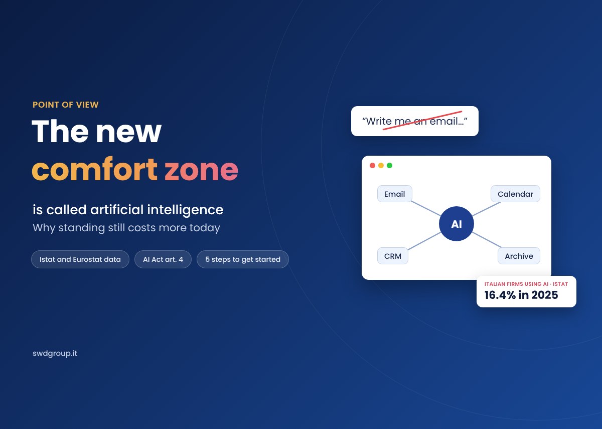 The new comfort zone is called artificial intelligence